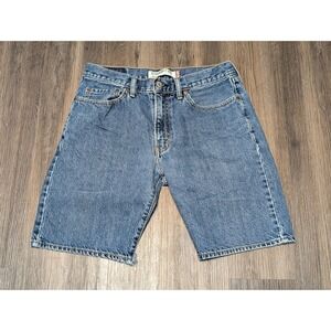 Vintage Levi's 505 Straight Fit Denim‎ Jean Shorts Blue Casual Size 32 READ
